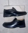 CLARKS ESCALADE STEP BLACK LEATHER SLIP ON DRESS SHOES LOAFERS