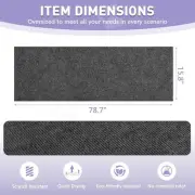 Cat Scratching Mat 78.7''x15.8'' Self-Adhesive Cat Scratch Furniture Protecto...