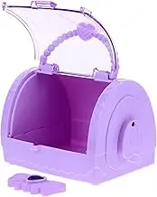 Love Bow Diy Boys and Girls Treasure Chest Toy Box Vintage Jewelry Storage Box for Party Favors Sturdy Plastic Organizer