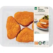 Woolworths Chicken Bulk Schnitzels 1.5kg