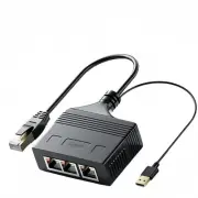 RJ45 Ethernet Splitter 1 to 3 Network Adapter,1000Mbps Network LAN Splitter 1...