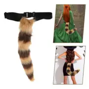 Realistic Faux Cosplay Tail Cute Plush Tail Detachable Animal Tail Costume for