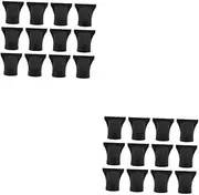 Healeved 24pcs Black Hair Dryer Diffuser Nozzles Attachment for Enhanced Styling Lightweight Design Reduces Frizz for Natural Curls and Waves