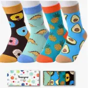 NEW Happypop Crazy Socks For Kids Boys - Fun Taco Donut Pineapple Avocado Socks