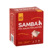 Samba Foil Sealed Firelighters - 40 Pack