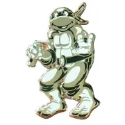 Teenage Mutant Ninja Turtles ZMS 10th Anniversary Michelangelo Pin Silver