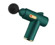 M17 USB Mini Button Massage Gun Fascia Instrument Muscle Relaxation Vibration Gun Stick Massage Fitness Equipment with 8 Massage Heads