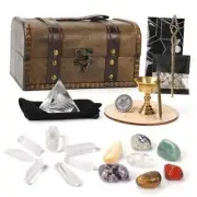 Crystals and Healing Stones Set, Healing Crystals Kit with 7 Chakra Stones,