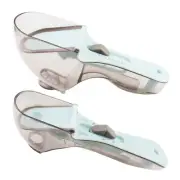 2 Piece Measuring Cups And Spoons Set, Magnetic Measuring Spoons For Kitchen Cof