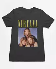 Nirvana Hanson Logo Shirt 100% Cotton Vintage Rock Band 90s Merch 100571