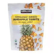 Kirkland Signature Organic Dried Pineapple Tidbits, 26 oz