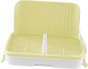 ＡＷＨＡＯ Indoor Pet Toilet Training Holder with Removable Wall Feature, Light Yellow