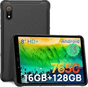 Ulefone Armor Pad Pro Touch Tablet 16GB + 128GB/SD-2048GB Android 13, Unbreakable 8.0 Inch Tablets, 7650 mAh Battery, 48MP Camera, Mini Tablet Dual SIM 4G IP68/IP69K/GPS/NFC/3 Card Slots