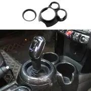 ABS Carbon Fiber Gear Shift Box Panel Cover Trim For MINI Cooper F55 F56 F57 (for: Mini)
