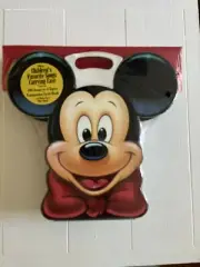 Disney Childrens Favorite Songs Carrying Case Mickey Mouse 4 Cassette Tapes NEW