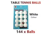 144x White Table Tennis Balls Ping Pong Sports Training Practice Party Bulk