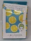 Lemon Lavender Turbo Towel Soft Absorbent Microfiber Citrus Twist