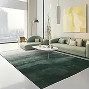 Area Rugs Living Room Large,Non-Slip Washable Abstract Gradient Green,Bedroom Carpet,Indoor Non-Slip Accent Rug Home Office Floor Carpet, 160 X 230 cm