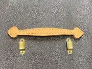 Genuine Leather Steamer Trunk Handle Spades Head Tan 8.3/4x1 with Free Hardware