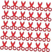 100pcs Wooden Small Scissors Toddler Safety Scissors Preschool Cutting Toy Baby's First Birthday Party Favors Educational Activities