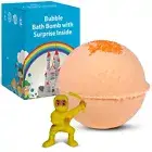 1 Bath Bomb Fruity Monkey Farts Aroma with Ninja Toy Inside 5oz-Handmade in USA
