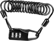 POPETPOP 1Pc Bike Code Lock Combination Security Cable Lock Durable Retractable Lock for Outdoor Cycling Theft Protection for Bikes and Motorcycles Portable Design