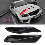 For Mercedes W204 C63 AMG Bonnet Vent Hood Vent Air Vents Scoop Duct Gloss Black