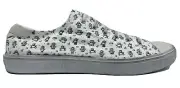 $600 Saint Laurent Mini Robots White Canvas Sneakers size US 10, Made in Italy