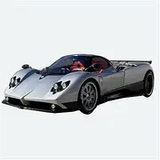 Scale Finished Model Car 1:18 Scale for Pagani Zonda F 2005 Alloy Die-cast Metal Simulation Car Replica Model Toy Gift Miniature Replica Car