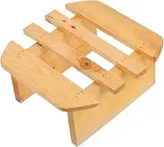 KOCKSHION Wooden Foot Rest Stool for Bathing Versatile Leg Rest for Boy Girl Adults Elegant Design for Office Kitchen Living Room Bathroom Use Foot Care