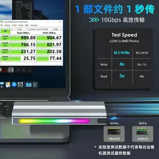 m.2固態硬盤盒子nvme/sata雙協議移動筆記本電腦SSD外接殼usb3.1