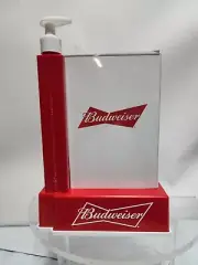 BUDWEISER Beer 11" Ketchup Dispenser Table Tent Bar Menu Advertisement Holder