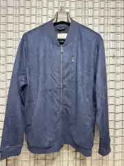 Ben Sherman UltraSuede Bomber Jacket | Full Zip L/S | Denim | XXL