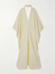 [Taller Marmo] Taller Marmo - Cutout Satin Kaftan - Ivory - One size One size Ivory