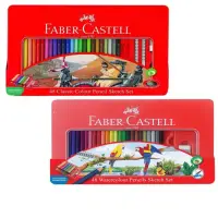 在飛比找momo購物網優惠-【Faber-Castell】48色色鉛筆-油性/水性(兩款