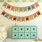Party Pull Flag School First Day Bunting Decoration Garlands