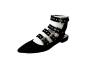DOLCE VITA ELODIE SUEDE ANKLE STRAP FLAT SZ 6.5, RETAIL $120