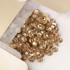 Golden Shadow Strass NON Hot Fix Glass Stone Flatback Hotfix Rhinestones Crystal