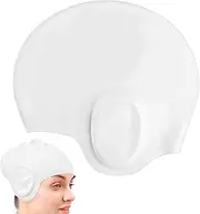 Silicone Swim Caps | Lightweight Waterproof Mens Swim Caps,Ergonomic Reusable Silicone Protective Gear for Children Teenagers Adults Enthusiasts Beginners Girls Women Men