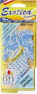 Exotica 76PT24C1FSP Fresh Spring Scent Plam Tree Air Freshener Strips