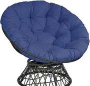 Papasan Cushion, Papasan Chair Cushion, Outdoor Papasan Chair, Papasan Hanging Basket Chair Pad, Soft Thick, Rocking Outdoor Papasan Chair Cushion (Cushion Only)(Navy,130cm)