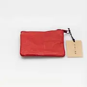 SIWA Naoron-Paper Small Zip Coin Purse - Red