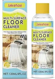 Multi-Surface Floor Cleaner, Quick Drying Formula, 120ml/4FL.OZ, Lemon Scent