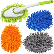Microfiber Feather Duster, 13 Inch Length, with Washable Duster Cloth, Perfec...