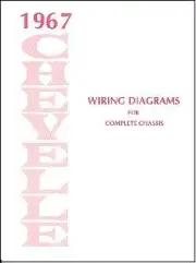 1967 67 CHEVELLE /SS WIRING DIAGRAM MANUAL