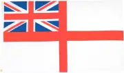 AZ FLAG - White Ensign Flag - 3x5 Ft - 100D Polyester St George'S - British Roya