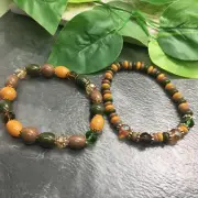 2 PC Handmade Bohemian Beaded Stackable Stretch Bracelet Set New Free Ship 8799