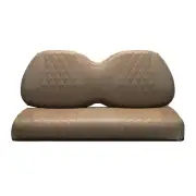 *NEW* EVOLUTION EZ-ON 2PASS Diamond Stitch COFFEE Golf Cart Seat Cover 2PC