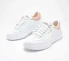 Skechers Cordova Classic Lace-Up Sneakers-Best Behavior-White/Pink-7M-A602296