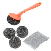 Kitchenware Wire Ball Dishwasher Brush Sponge Scourer Set 13*24*3.5 cm